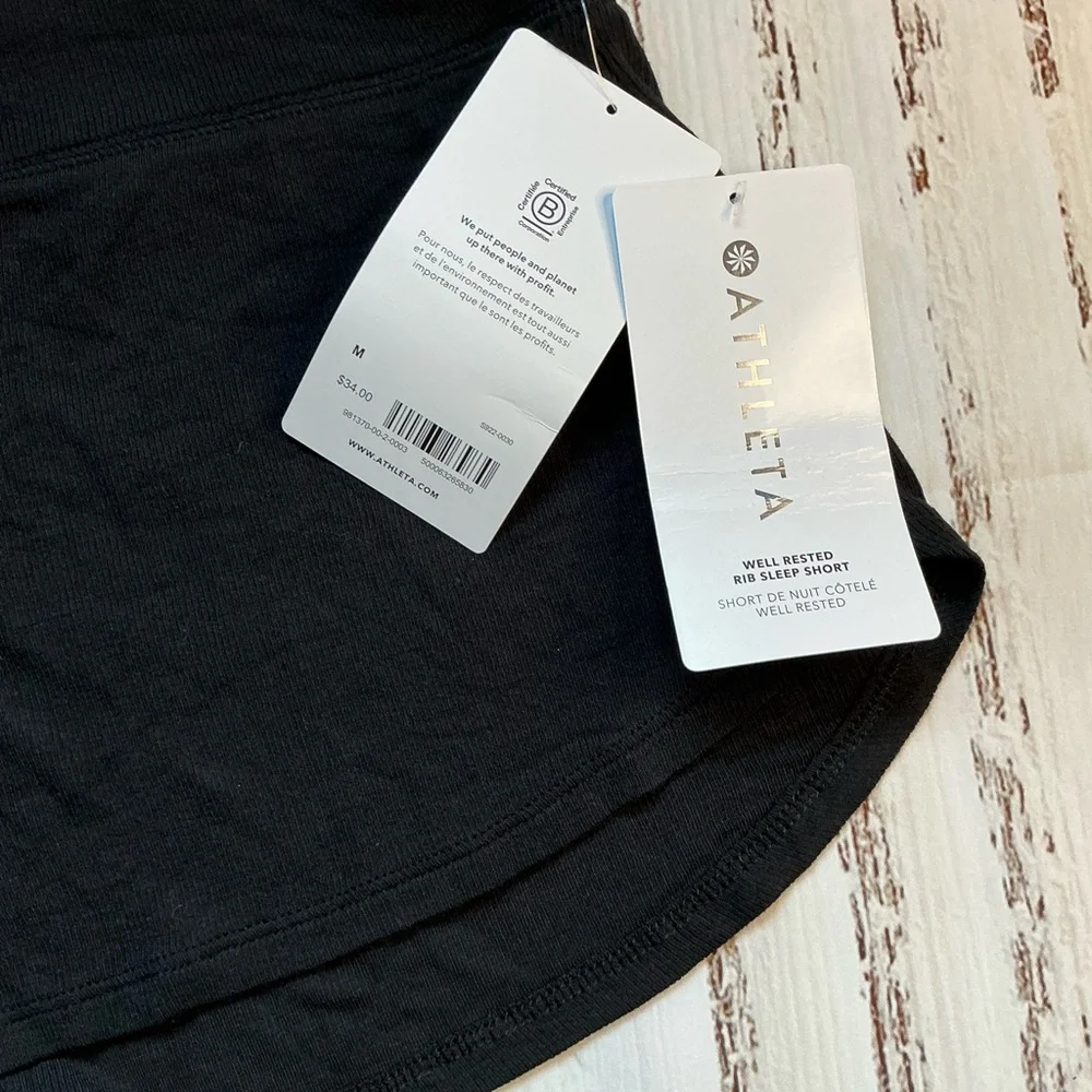 Athleta Well Rested Ribbed Sleep Short - Picture 3 of 3